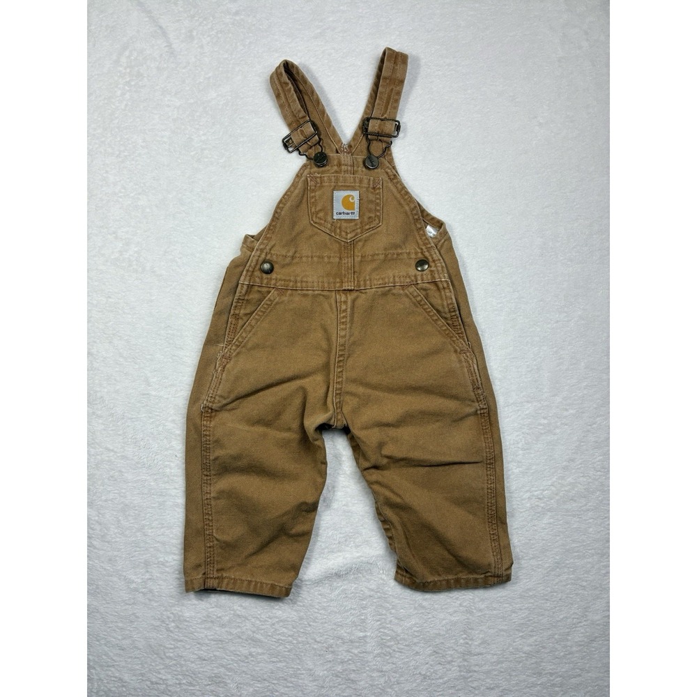 Carhartt Size 12 Months Kid's Cotton Double Knees Overalls